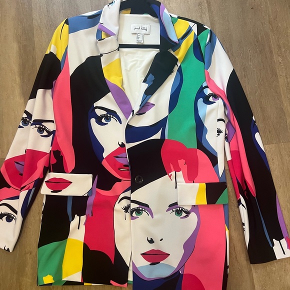 Joseph Ribkoff Multicolor Abstract Blazer - Picture 7 of 7
